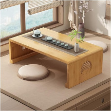 Japanese Folding Table - Stylish Coffee & Tea Table for Living Room & Dining Room Ideal for Tea Ceremonies & Home Decoration Space Saving Design