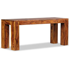 Festnight Sheesham Solid Wood Dining Room Bench 110 x 35 x 45 cm