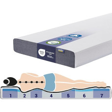 Coolux Sleep Mattress 120 x 200 cm Cold Foam Mattress 7-Zone Orthopaedic Rolled Mattress Oeko-Tex Certified Hardness Level H3 16 cm Memory Foam Children's Mattress with Cover, Removable and Washable