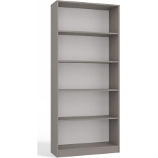 VBChome Standing Shelf, 80 x 182 x 30 cm, Office Shelf with 5 Compartments, Bookcase, Bookcase, Wood Material, Multi-Purpose Cabinet for Hallway, Bedroom, Living Room, Clay Colour, Width 80 cm