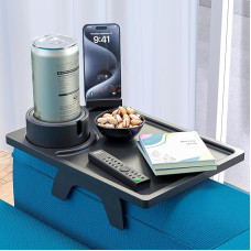 AllTrey Couch Cup Holder Tray, Couch Arm Table Tray, Couch Tray, Sofa Arm Tray, Clip Tray Side Table, Couch Armrest Tray, Sofa Armrest Tray, Couch Armrest Table