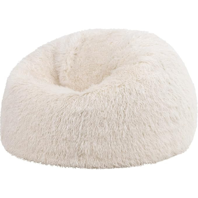 Icon Soho Classic Faux Fur Bean Bag, Large Bean Bags for Living Room, Bedroom, Bean Bags for Adults