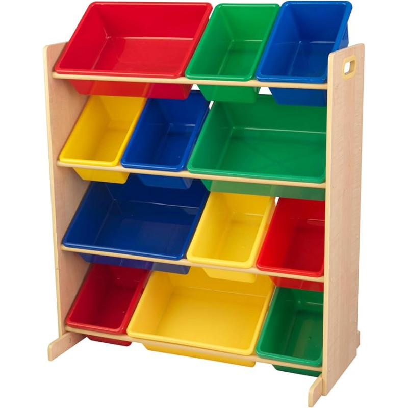 Kidkraft 12 Bin Unit W/Primary Bins 16774 Furniture (Multi-colour)