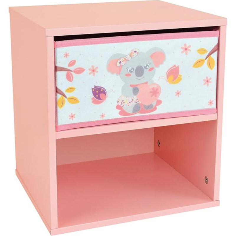 Fun House Koala PM 713301 Children's Bedside Table with Drawer