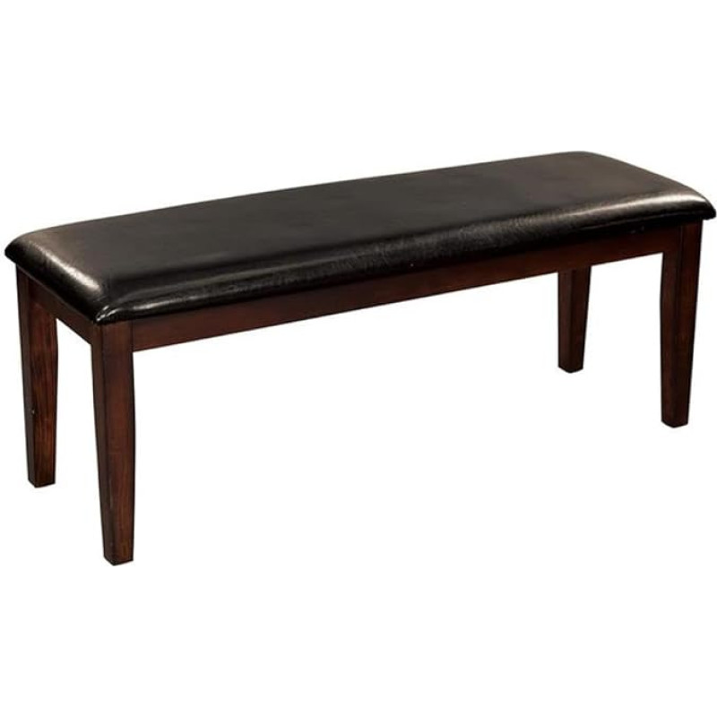 Homelegance 4ft Bi-Cast Vinyl Dining Bench with Padded Seat Cerise