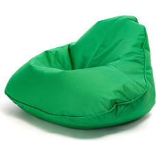 Ecopuf Frog Nc20 Children's Bean Bag, Chair Stool Bean Bag, Deck Chair for Indoor and Outdoor Use, Puf Seat Adult Made of Polyester, with Stain Protection, Weather-Resistant, 120 x 80 cm, Green