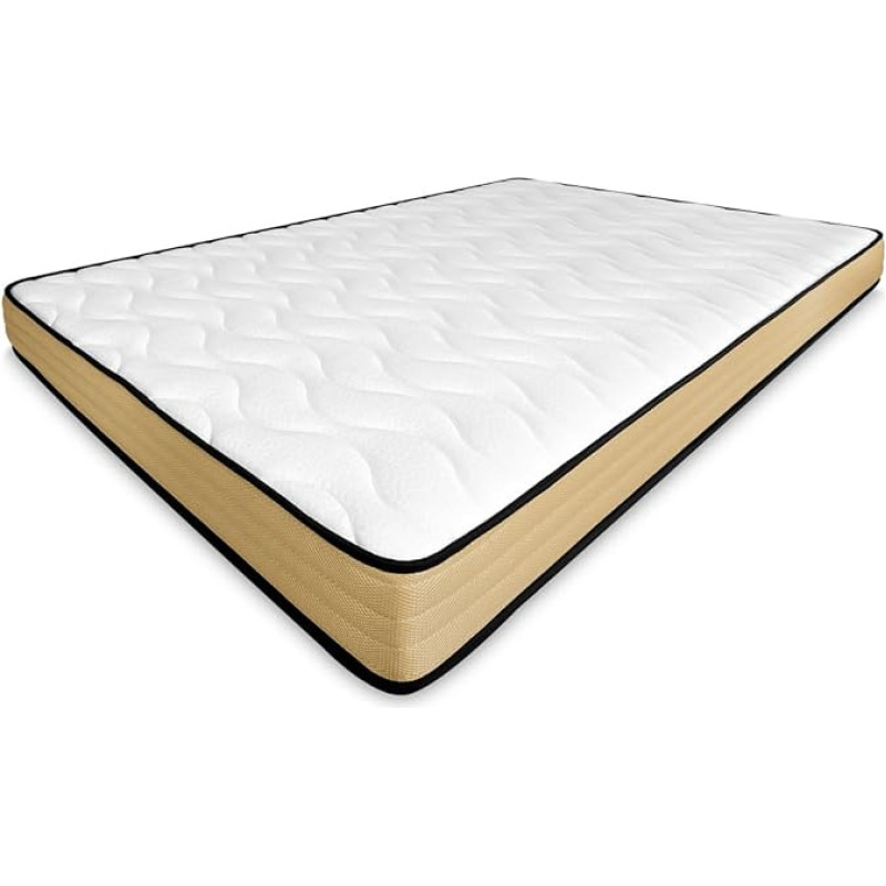 amuéblate online 90 x 180 cm Reversible Memory Foam Mattress - Ideal for Trundle Beds or Bunk Beds - Optimum Strength and Comfort - Anti Dust Mite, Antibacterial and Hypoallergenic