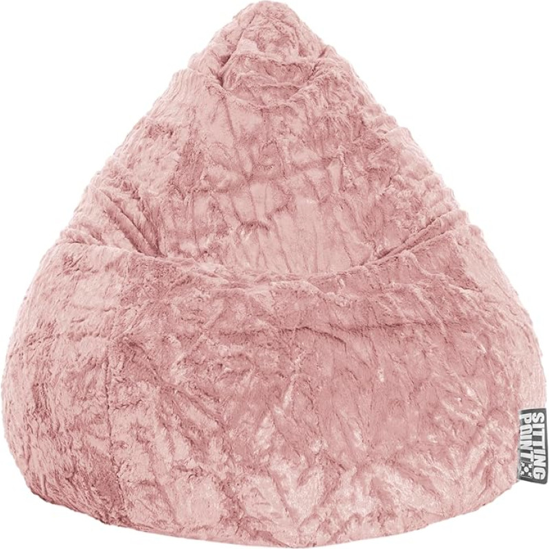 Sitting Point Fluffy Bean Bag L Approx. 120 Litres Dusky Pink