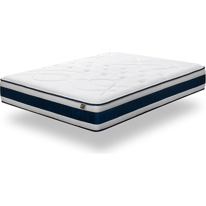KUO Dream Memory Cell Plus Mattress, ViscoGel Titanium Mattress with Lumbar Reinforcement, Thickness 30 cm, 90 x 200 cm