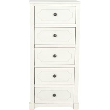 SAFAVIEH Modern Wooden Storage Chest with 5 Drawers, White, 40 x 35 x 100 cm