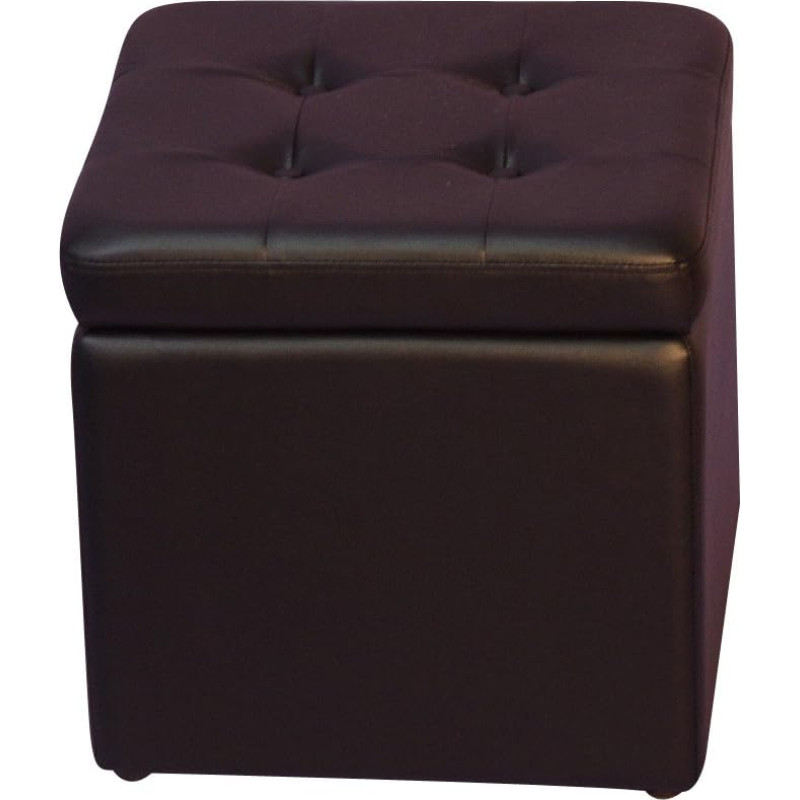 Heinz Hofmann 4445.S Cube Seat Imitation Leather 41 x 41 x 40 cm Black