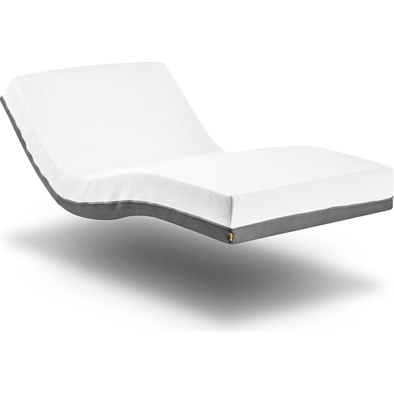 Ferlex - Orthopädische viskoelastische Matratze Elion | Natürlich, Frisch und Hygienisch | Geeignet für verstellbare und normale Betten (90x200)