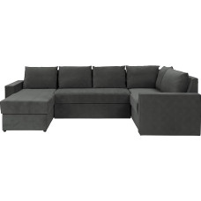 Mirjan24 Reton Maxi Corner Sofa, Corner Couch with Bed Box and Sleep Function, U-Shape Couch/Sofa, Upholstered Corner with Bed Function, Living Area, Couch Set, Sofa Set (Side: Left, Loca 21)