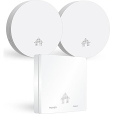ELRO FF4610 Design tuleohutuskomplekt - 2 x Ultra Slim suitsuandurit ja Ultra Slim süsinikmonooksiidandur 10-aastase patareiga - vastab Euroopa standardile EN14604 ja EN50291, 3 tk.