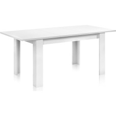 Habitdesign Kendra Extendable Dining Table Living Room Kitchen Table Arctic White Finish 140-190cm (L) x 90cm (W) x 78cm (H)