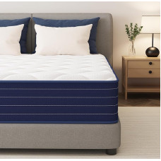 PurrJoys Mattress 140 x 200 x 20 cm, Pocket Spring Core & Memory Foam, Medium Hardness, Breathable, Movement Insulating, CertiPUR-US & Oeko-Tex, No Fibreglass