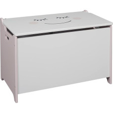 Home Deco Kids BAÚL 60 x 36.5 x 39 cm Luna, White, Pink, Dark Grey