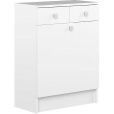 Symbiosis 6084 a2121 a17 Contemporary Bottom Element with 2 Drawers White Laundry/Sink 60 x 29.6 x 81.5 cm