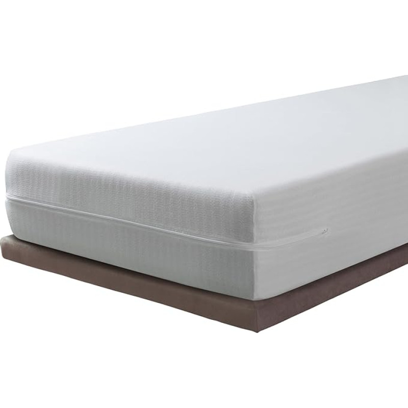 Stretchy and Breathable Mattress Cover | Pack x2 80 x 190/200 cm | Perfect Fit / Mattress Protector / Cover with Zip Closure Fabric with Cotton for Mattresses with a Height up to 30 cm