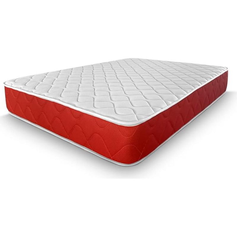 amuéblate online Memory Foam Mattress Reversible Firmness Medium to High Hardness Thickness 20 cm Anti Dust Mite Antibacterial and Hypoallergenic 80 x 180 cm