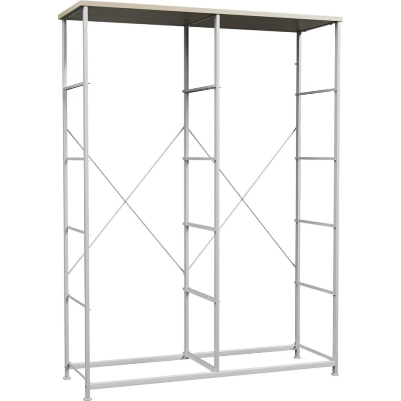 YITAHOME Chest of Drawers with 10 Drawers Fabric Storage Chest of Drawers Industrial Style for Bedroom, Living Room, Children's Room, Hallway, Storage Cabinet (Beige)