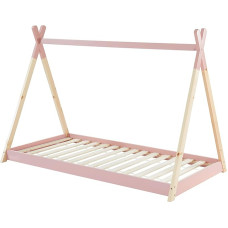 BAÏTA TINYTIPI Bed Pine Pink 90 x 190 cm