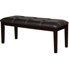 Homelegance Teague 49-inch Bench with Dark Brown Bi-Cast Vinyl in Espresso