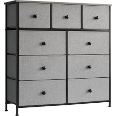 LYNCOHOME Chest of Drawers, Bedroom Drawers, Fabric Chest of Drawers with Wooden Top and Large Storage Space, Easy to Assemble, for Bedroom, Living Room, Children's Room, Closet, LH7515