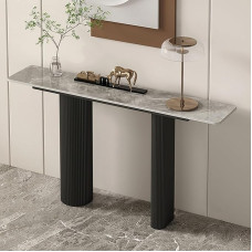 Modern Narrow Entrance Table for Living Room Space Saving Console Sofa Table Easy Assembly Accent Furniture 39.4