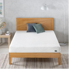 Zinus Oeko-Tex Mattress, 150 x 200 cm, 16 cm Height, Memory Foam, White, Medium, Box with Cover, Washable at 40 °C