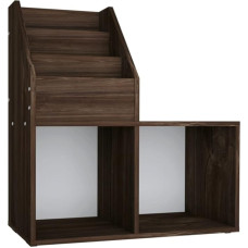 vidaXL Children's Bookcase, Toy Shelf, Storage Shelf, Children's Room Shelf, Toy Organiser, Newspaper Holder, Smoked Oak, 71 x 30 x 78.5 cm, Wood Material