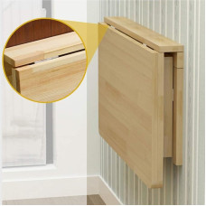 Wandklapptisch - Platzsparender Schreibtisch & Esstisch für kleine Räume - Multifunktionaler Couchtisch für Wohnzimmer, Arbeitszimmer, Balkon & Eingangsbereich - Perfekt zum Lesen & Computernutzung