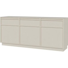 Selsey Sand Beige Evo Chest of Drawers 68.6 x 154 cm - Minimalist Design with 3 Cabinets & 3 Drawers - Matte Finish, Push-to-Open System - Ideal as a Chest of Drawers for Bedroom, Living Room