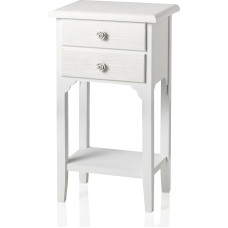 Montemaggi MCO025 Bedside Table, Wood, 37 x 26 x 70 cm, White