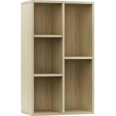 vidaXL Bookcase, Sideboard, Book Cabinet, Chest of Drawers, Storage Cabinet, Living Room, Home, Indoor, Sonoma Oak, 45 x 25 x 80 cm, Chipboard