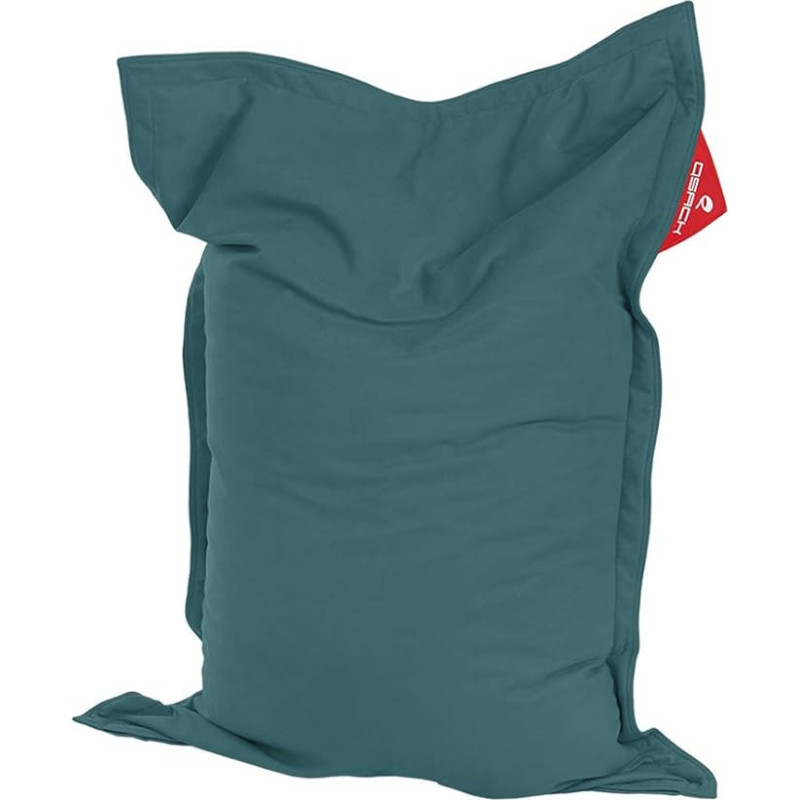 QSack Indy Children's Bean Bag with Bean Bag Inner Cover, Tested for Harmful Substances EPS Micro Beads, 100 x 140 cm Bean Bag for Children, Petrol