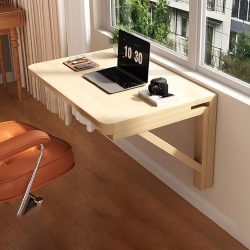 Platzsparender Wand-Klapptisch, kleine Drop-Leaf-Werkbank für Küche & Wäsche, kompakter zusammenklappbarer Esstisch, vielseitige Möbel für Zuhause und Restaurant.