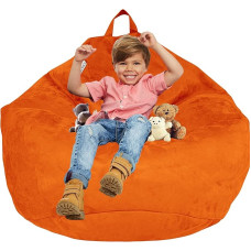Delmach Extra Large Adult or Child Bean Bag Cover - Double Stitched - Heavy Duty Zip - Premium Microsuede