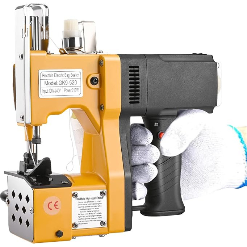 Yontwe elektriline kott õmblusmasin Slim õmblusmasin Nahk tööstuslik džuut kott õmblusmasin Kaasaskantav õmblusmasin (A õmblusmasin)