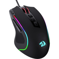 Redragon M612 Predator RGB Gaming Mouse, 8000 DPI Wired Optical Mouse with 11 Programmable Buttons & 5 Backlight Modes, Software Supports DIY Keybinds Rapid
