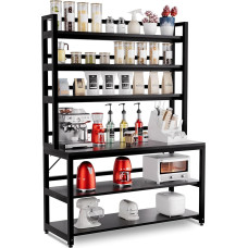 Large 6 Tier Kitchen Bakers Rack Freestanding Industrial Microwave Oven Stand Multipurpose Trolley Storage Kitchen Rack Organizer