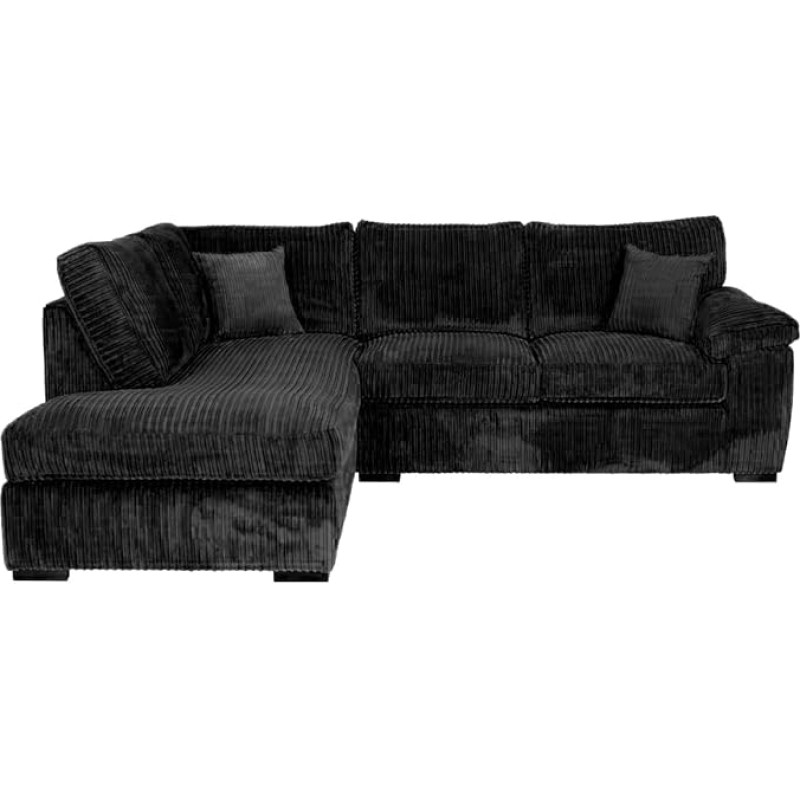 Luxury Jumbo Cord Sofa Set, Soft and Comfortable 3 Seater and 2 Seater Couch Set for Living Room