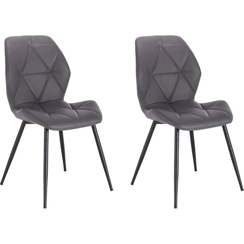 SVITA Jamie Set of 2 Dining Room Chairs, Upholstered Chairs, Living Room Chairs, Kitchen Chairs, with