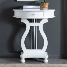 Konsolentisch, Halbkreis Sofatisch, Massivholz Konsole Flurtisch, Gegen die Wand hinter Couchtisch, mit Schubladen, Akzenttisch für Foyer