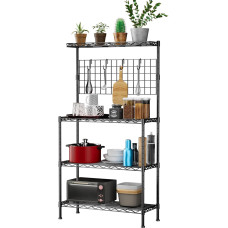 Microwave Stand with 4 Tiers, 14