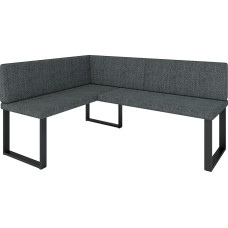 Akiko Metal Corner Bench Set for Your Dining Room, Kitchen, Modern, Sitting Area, Dining Nook. Perfect for Kitchen, Office and Reception. Solid and Strong Workmanship (INARI 96, 128 x 168 cm Left)