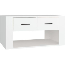 vidaXL Coffee Table with Storage Space Side Table Living Room Table Sofa Table Tea Table Coffee Table Living Room White 80 x 50 x 40 cm Wood Material