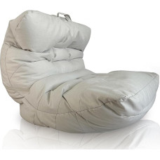 Aiire XXL Bean Bag Outdoor Modern - Giant Bean Bag Chair with Filling for Garden and Pool - Coarse Floor Cushion - Floor Chair - Gaming Bean Bags for Children and Adults Beige