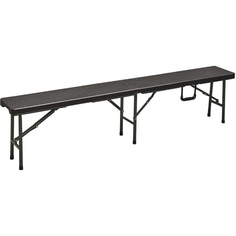 Bench Levante Black cm. 180 x 25 x 43H
