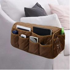 DZOZO Sofa Armrest Organiser Armrest Organiser Hanging Sofa Caddy Storage Bag TV Remote Control Holder Chair Tidy Couch Armrest Storage Bag Couch Caddy Organiser